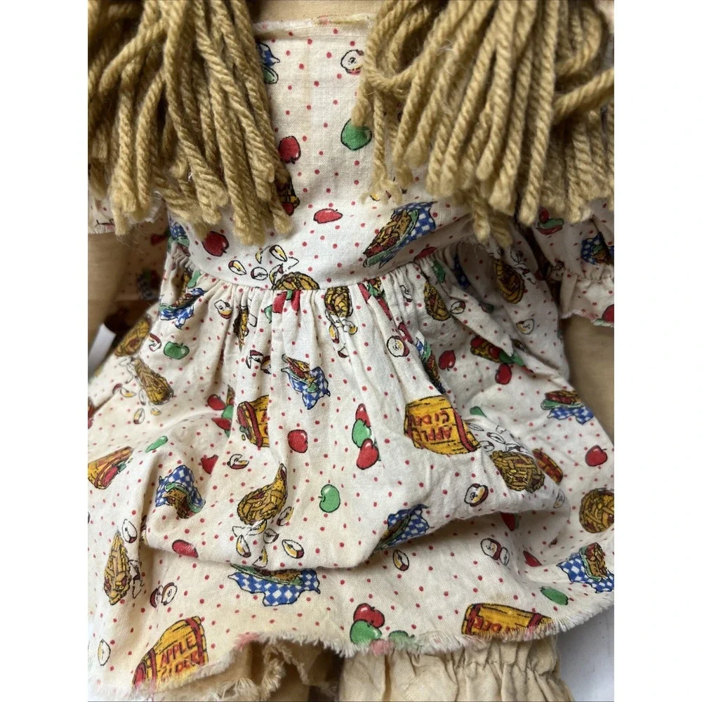 VTG Handmade Doll Rag Doll‎ Cloth Doll 18